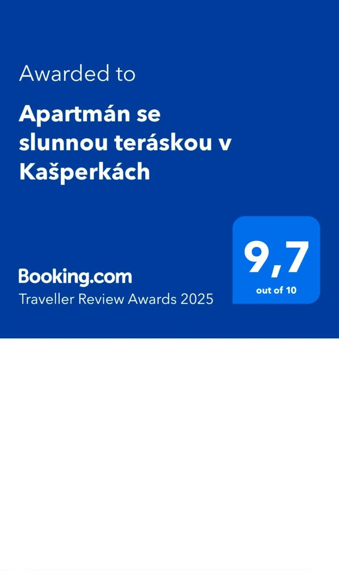 Apartman Se Slunnou Teraskou V Kasperkach Kasperske Hory Exterior photo